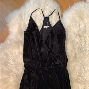 Black Velvet Jumpsuit